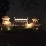 red fort in light