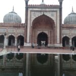 jama masjid with water